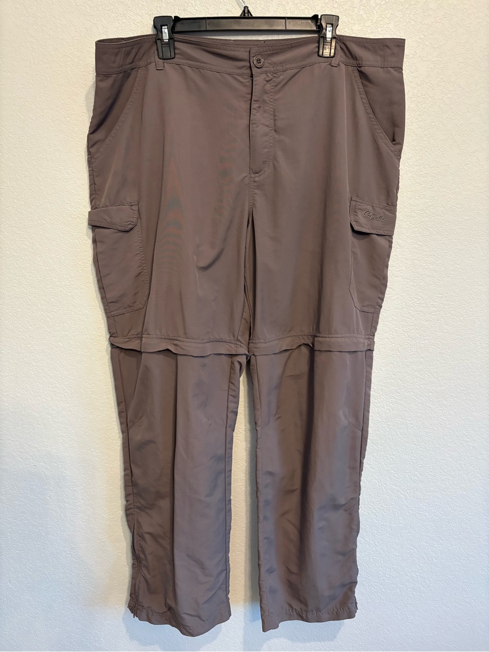 Cabela’s Convertible Hiking Pants Men’s 40x32 Gray Zip Off Cargo Trail Outdoor - Picture 2 of 13